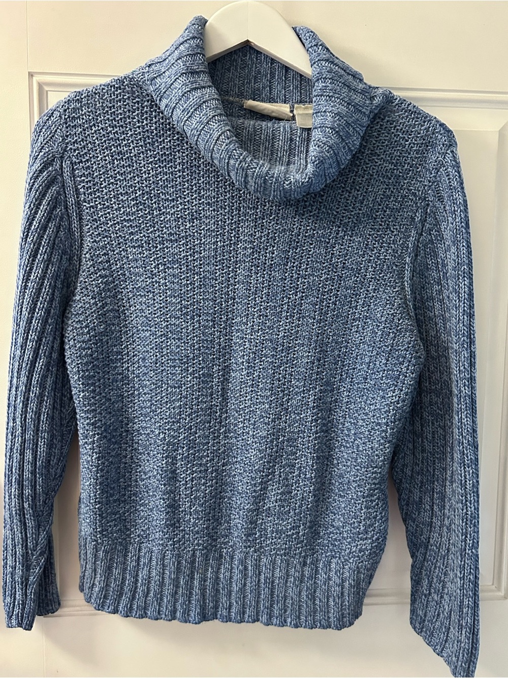 Liz Claiborne Light Blue Cowl Neck Sweater